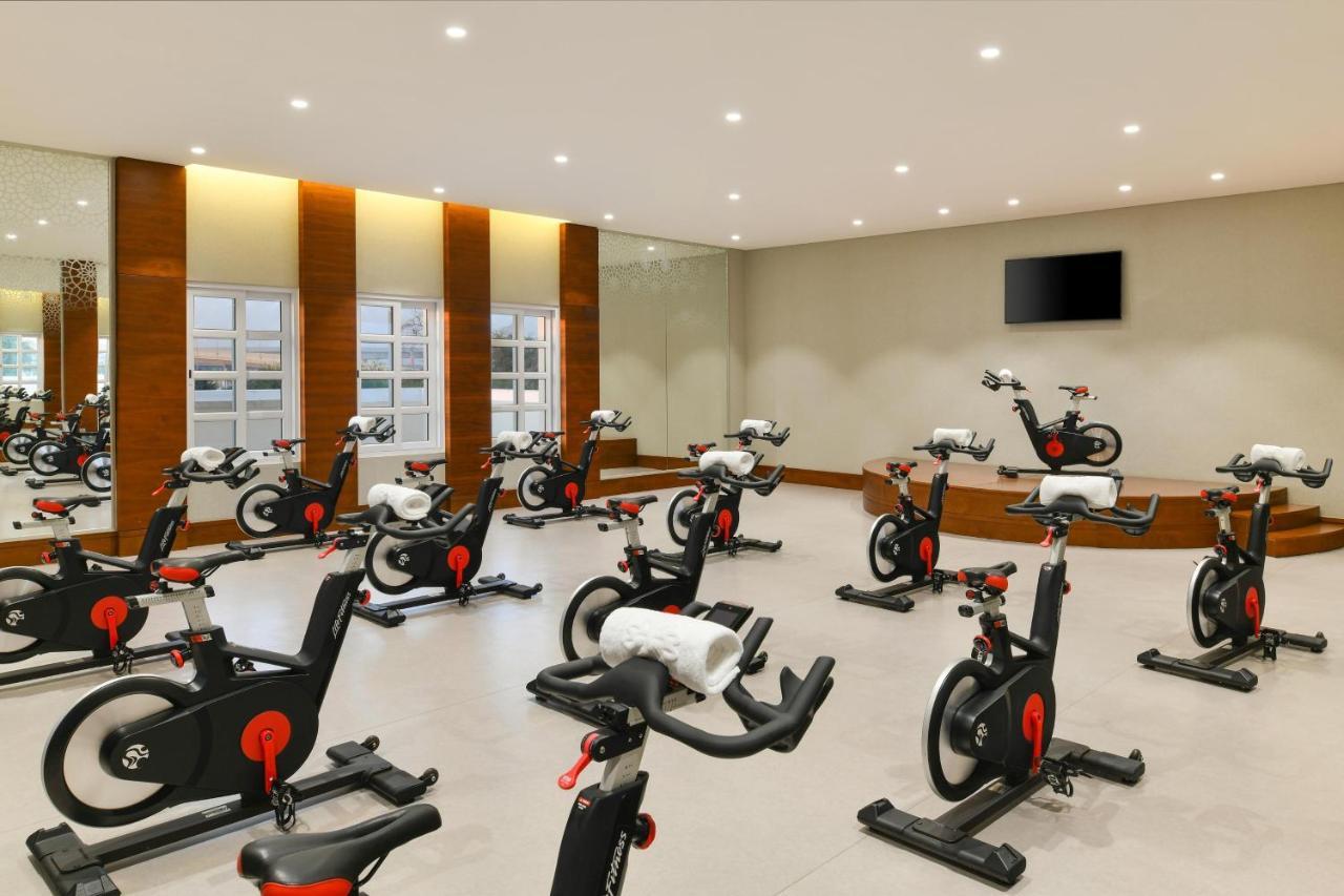 Al Messila, A Luxury Collection Resort & Spa, Dauhá Exteriér fotografie A spinning class at a hotel